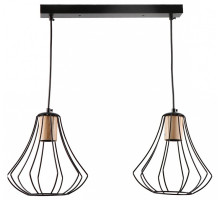 Подвесной светильник Imex MD.9050 MD.9050-2-P-BK+WOOD