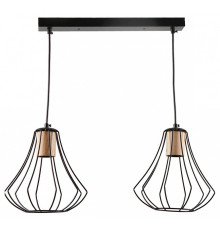 Подвесной светильник Imex MD.9050 MD.9050-2-P-BK+WOOD