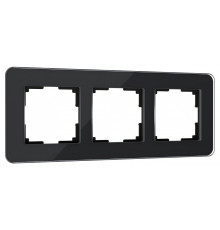 Рамка на 3 поста Werkel Elite (черный, стекло) W0032448