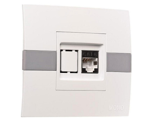 Розетка Ethernet RJ-45 Mono Electric Eсо 101-010104-125 Розетка Ethernet RJ-45 Mono Electric Eсо 101-010104-125