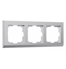 Рамка на 3 поста Werkel Stark (серебряный матовый) W0031865