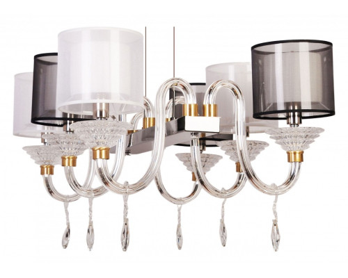 Подвесная люстра Manne L.4306 L.4306-6 SILVER BL+WH Подвесная люстра Manne L.4306 L.4306-6 SILVER BL+WH
