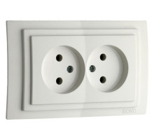 Розетка двойная, без рамки Mono Electric Despina / Larissa 500-001905-121