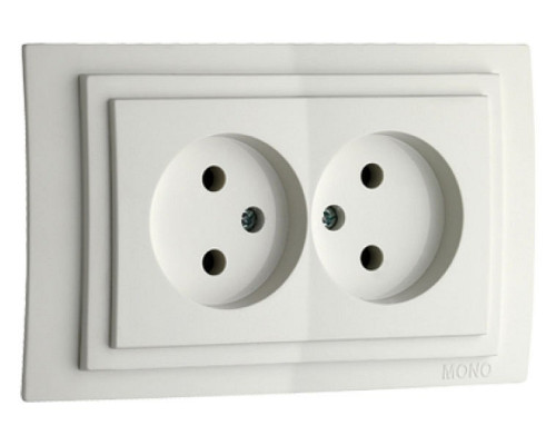 Розетка двойная, без рамки Mono Electric Despina / Larissa 500-001905-121 Розетка двойная, без рамки Mono Electric Despina / Larissa 500-001905-121