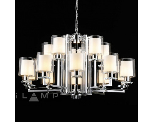 Подвесная люстра iLamp King RM6201-10+5 CR+CL Подвесная люстра iLamp King RM6201-10+5 CR+CL
