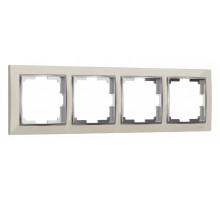Рамка на 4 поста Werkel Snabb (слоновая кость/хром) W0041903