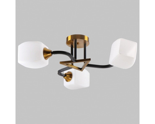 Люстра на штанге Imex MD.52009 MD.52009-3-S-BK+GAB Люстра на штанге Imex MD.52009 MD.52009-3-S-BK+GAB