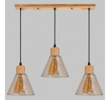 Подвесной светильник Imex MD.5870 MD.5870-3-P-WOOD+BK