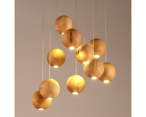 Подвесной светильник Imperiumloft Lofter Wooden Sphere 40,157 Подвесной светильник Imperiumloft Lofter Wooden Sphere 40,157