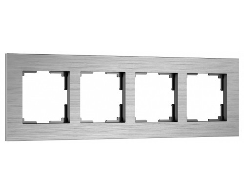 Рамка на 4 поста Werkel AluMax алюминий W0043506 Рамка на 4 поста Werkel AluMax алюминий W0043506