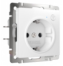 Розетка с заземлением и со шторками, без рамки с Wi-Fi Werkel белый W1171601