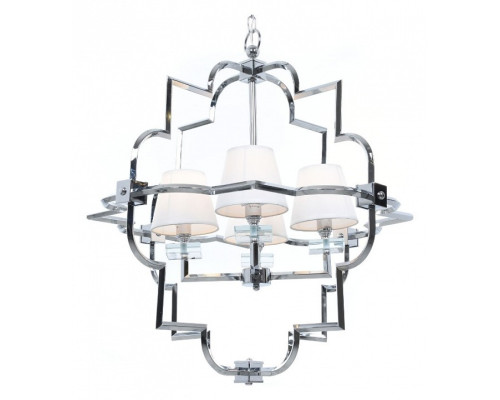 Подвесная люстра LUMINA DECO Baltimore LDP 8020-4 CHR+WT Подвесная люстра LUMINA DECO Baltimore LDP 8020-4 CHR+WT