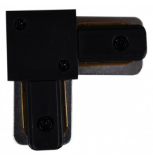 Соединитель угловой L-образный для треков накладных RL 06038 corner connector BK