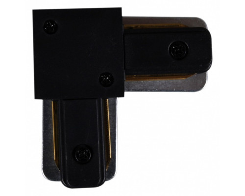 Соединитель угловой L-образный для треков накладных RL 06038 corner connector BK Соединитель угловой L-образный для треков накладных RL 06038 corner connector BK