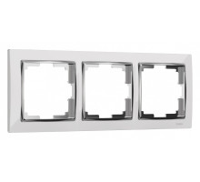 Рамка на 3 поста Werkel Snabb (белый/хром) W0031901