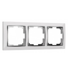 Рамка на 3 поста Werkel Snabb (белый/хром) W0031901