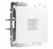 Розетка Ethernet RJ-45 и со шторками, без рамки Werkel белый матовый W5120001