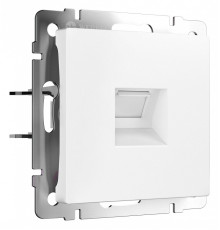 Розетка Ethernet RJ-45 и со шторками, без рамки Werkel белый матовый W5120001