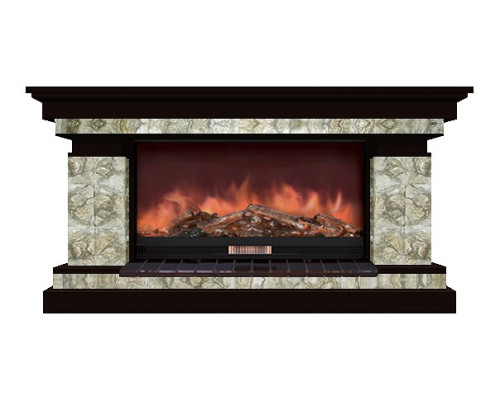 Комплект из электрокамина напольного и портала (143x45x80 см) Брайтон Карелия Premier S86 БР000001 Комплект из электрокамина напольного и портала (143x45x80 см) Брайтон Карелия Premier S86 БР000001