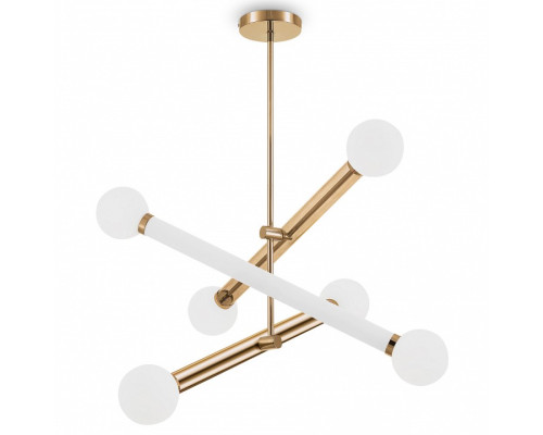 Люстра на штанге Freya Cross FR5381PL-06G Люстра на штанге Freya Cross FR5381PL-06G