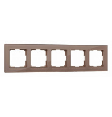 Рамка на 5 постов Werkel Favorit (латте, стекло) W0051142