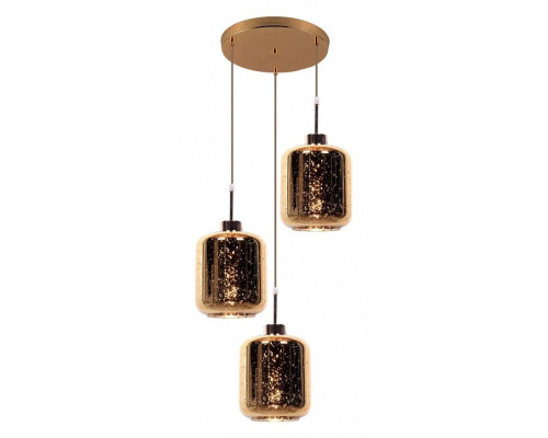 Подвесной светильник LUMINA DECO Alacosmo LDP 6811-3 RD GD Подвесной светильник LUMINA DECO Alacosmo LDP 6811-3 RD GD