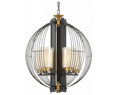 Подвесная люстра LUMINA DECO Ponti LDP 1245-5 BK+MD Подвесная люстра LUMINA DECO Ponti LDP 1245-5 BK+MD