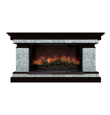Комплект из электрокамина напольного и портала (143x45x80 см) Брайтон Старый Город Rondo 86 БР000026