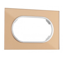Рамка для двойной розетки Arte Milano am-502.01 502.01-double.shampan