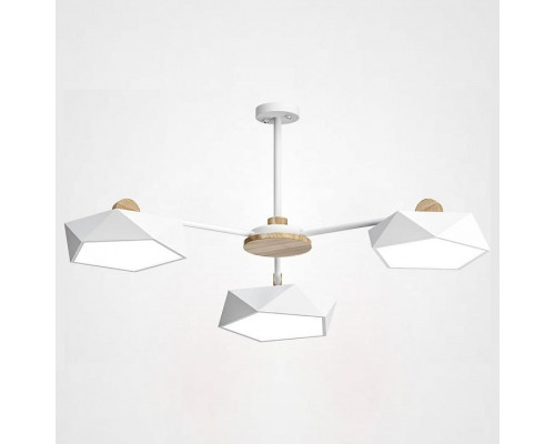 Люстра на штанге Imperiumloft Geometric Белая GEOMETRIC-CH01 Люстра на штанге Imperiumloft Geometric Белая GEOMETRIC-CH01