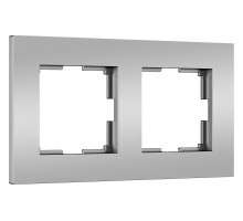 Рамка на 2 поста Werkel Slab (серебро софт) W0022965