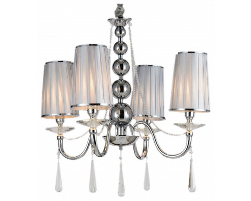 Подвесная люстра LUMINA DECO Fabione LDP 1200-4 CHR Подвесная люстра LUMINA DECO Fabione LDP 1200-4 CHR