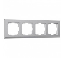 Рамка на 4 поста Werkel Stark (серебряный) W0041806