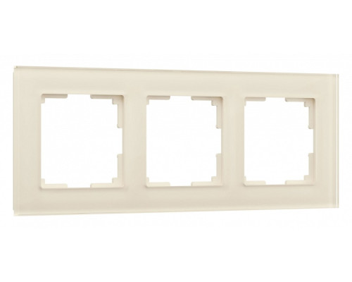 Рамка на 3 поста Werkel Favorit (молочный, стекло) W0031141 Рамка на 3 поста Werkel Favorit (молочный, стекло) W0031141