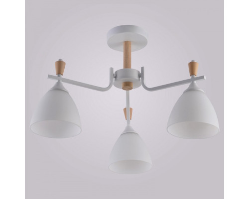 Люстра на штанге 01622-0.3-03 WH+WOOD Люстра на штанге 01622-0.3-03 WH+WOOD
