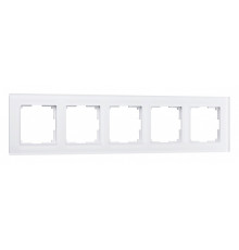 Рамка на 5 постов Werkel Favorit (белый матовый) W0051105