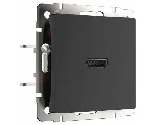 Розетка HDMI без рамки Werkel черный матовый W1186008 Розетка HDMI без рамки Werkel черный матовый W1186008