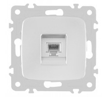 Розетка телефонная RJ-11 без рамки Arte Milano am-205 205.51-1.silver