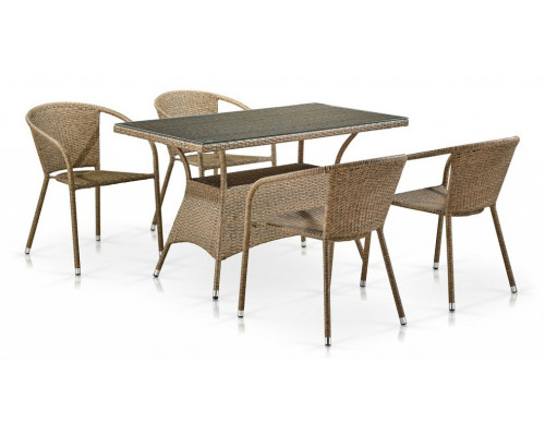 Набор уличный T198D/Y137C-W56 Light Brown (4+1) Набор уличный T198D/Y137C-W56 Light Brown (4+1)
