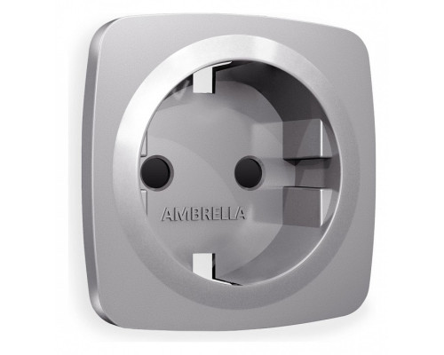 Накладка для розетки с заземлением и со шторками Ambrella Volt Quant OP5070 Накладка для розетки с заземлением и со шторками Ambrella Volt Quant OP5070
