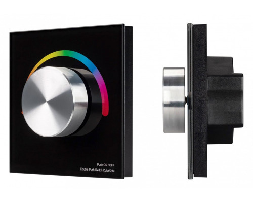 Панель-регулятора цвета RGB роторный встраиваемый Arlight SMART 033763 Панель-регулятора цвета RGB роторный встраиваемый Arlight SMART 033763