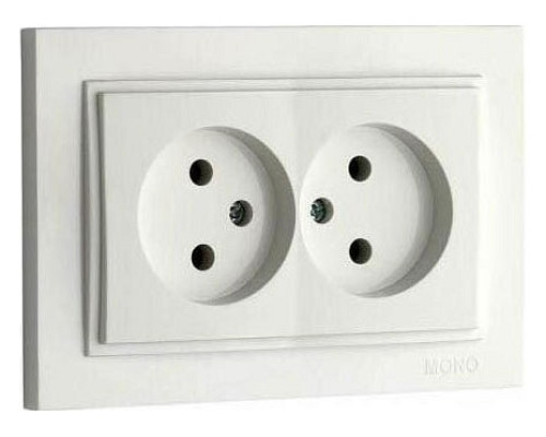 Розетка двойная Mono Electric Despina 102-010005-121 Розетка двойная Mono Electric Despina 102-010005-121