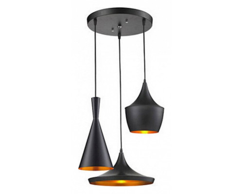 Подвесной светильник LUMINA DECO Foggi LDP 7712-3 BK Подвесной светильник LUMINA DECO Foggi LDP 7712-3 BK