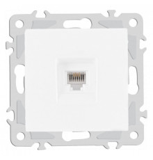 Розетка телефонная RJ-11 без рамки Arte Milano am-206 206.51-1.white