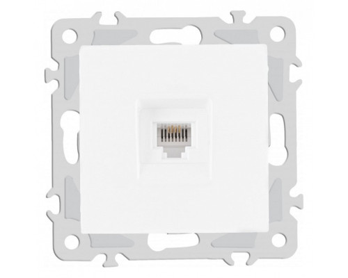 Розетка телефонная RJ-11 без рамки Arte Milano am-206 206.51-1.white Розетка телефонная RJ-11 без рамки Arte Milano am-206 206.51-1.white