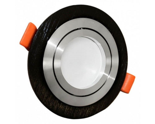 Встраиваемый светильник LUMINA DECO Duka LDC 8062-D90 BK+SL Встраиваемый светильник LUMINA DECO Duka LDC 8062-D90 BK+SL