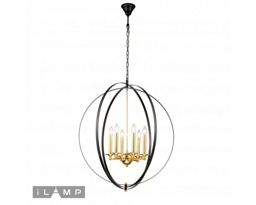 Подвесная люстра iLamp Element 9977-800 GL+BK Подвесная люстра iLamp Element 9977-800 GL+BK