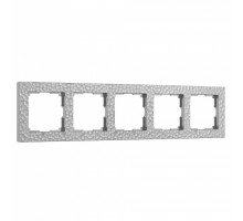 Рамка на 5 постов Werkel Hammer серебряный W0052406