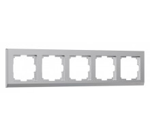 Рамка на 5 постов Werkel Stark (серебряный) W0051806