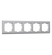 Рамка на 5 постов Werkel Stark (серебряный) W0051806